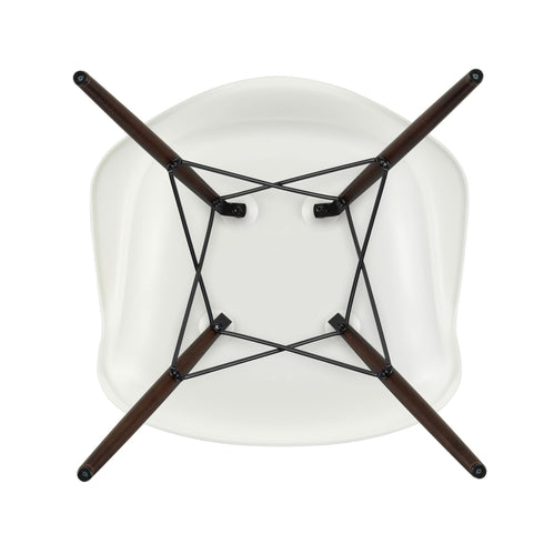 Cadeira de Braços em Plástico Eames DAW / Base Ácer Escuro